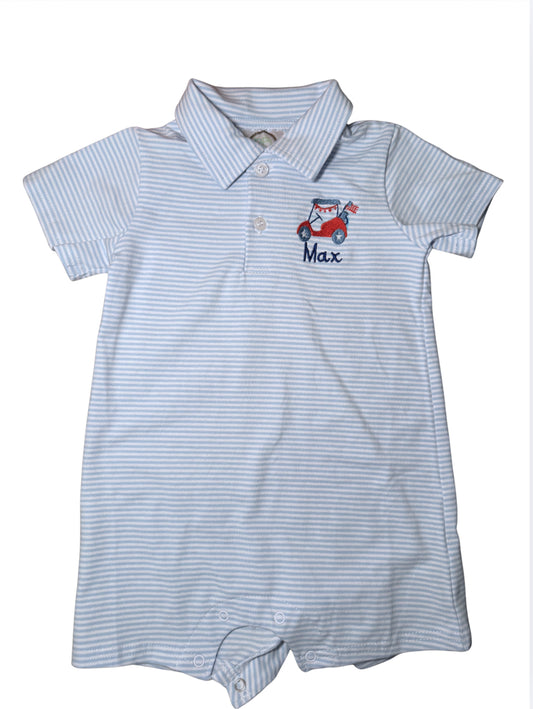 Boys Collared Romper
