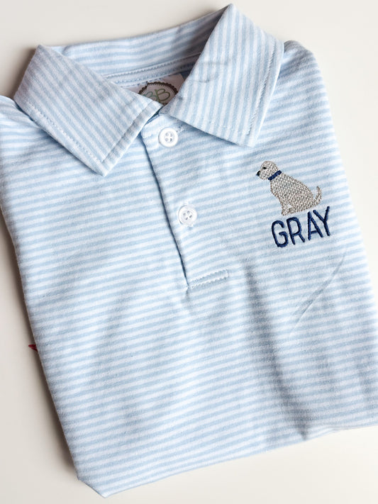 Boys Striped Polo