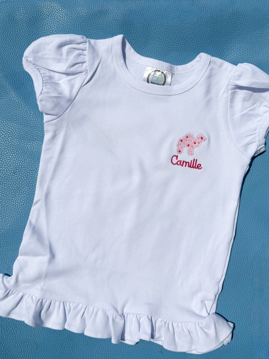 Toddler Girls Ruffle Tee